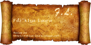 Fáklya Laura névjegykártya